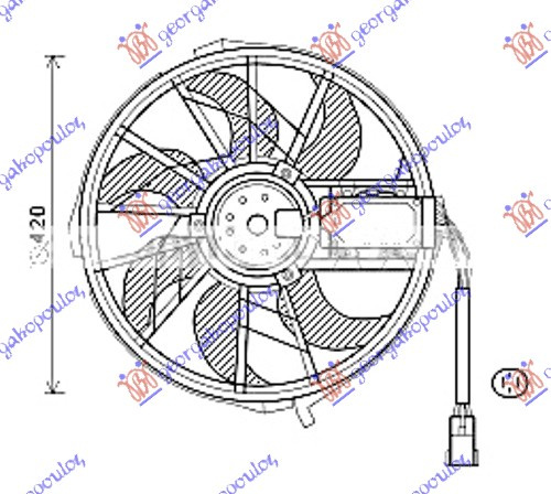 VENTILATOR (MOTOR I VENTILATOR) (420 mm)