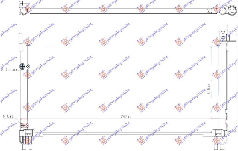 HLADNJAK KLIME 3.5 (450H) BENZINSKI/HIBRIDNI (695x315) (KOYO)