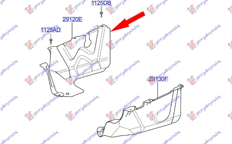 POKLOPAC MOTORA PLASTIČNI 1.3 cc