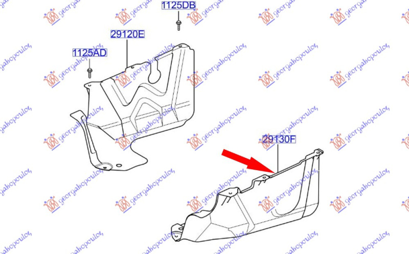 PLASTIČNI POKLOPAC MOTORA 1,3 ccm