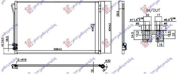 HLADNJAK ZA SVE MODELE BENZIN-DIZEL (640x385x12) (VALEO)