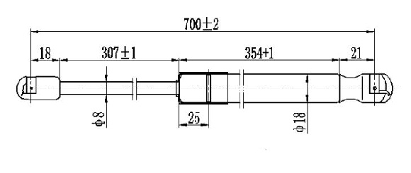 AMORTIZER HAUBE (700L-260N)