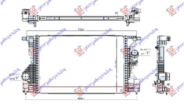 INTERCOOLER 1.3 BENZIN / HIBRID (634x427x30)