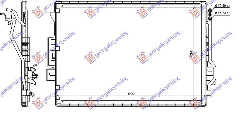 HLADNJAK KLIME BENZIN-DSL (69x43)