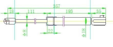 amortizer  (hauba) (357L-550N)