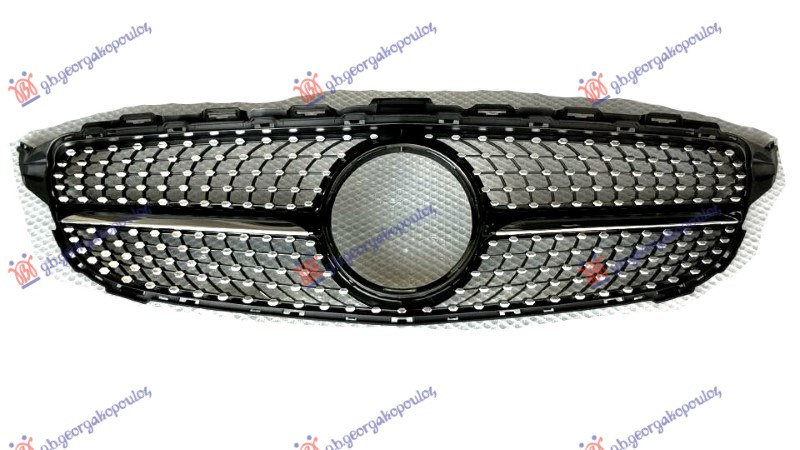 Maska (AMG/AMG LINE) (DIJAMANTNI TIP) (CRNA/KROMIRANA LETVICA)