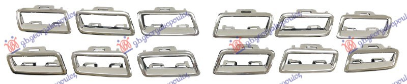 lajsna maskeS krom (SET 12KOM)