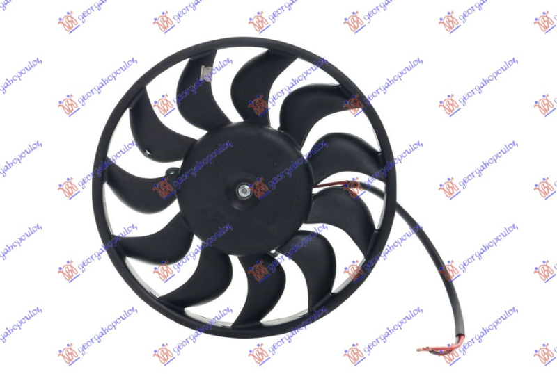 ventilator klime (motor + ventilator)  benzin-dizel (280mm) (300w)