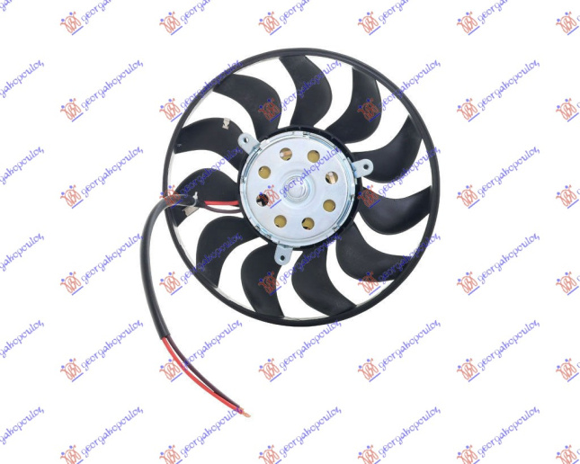 VENTILATOR KLIMA UREĐAJA (MOTOR + VENTILATOR) BENZIN - DIZEL (280mm) (300w)