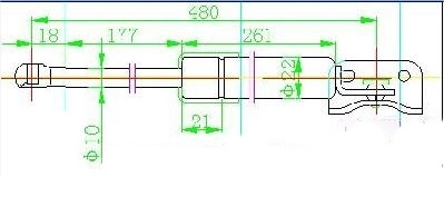 AMORTIZER GEPEK VRATA (480L-480N)