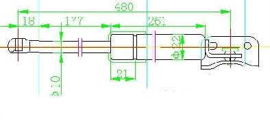 AMORTIZER GEPEK VRATA (480L-480N)