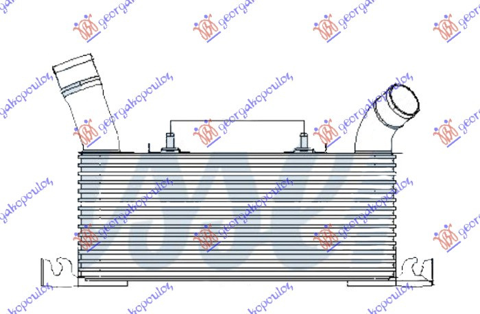 HLADNJAK INTERCOOLER 3.2 DID DIESEL (353x190) (VALEO)