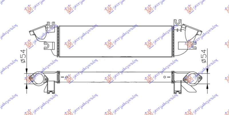 INTERCOOLER 2.4 DI-D DIESEL (575x175x50)