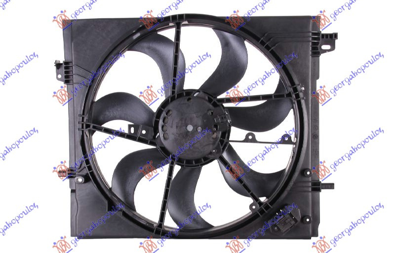 Ventilator hladnjaka komplet svi modeli benzin/dizel manual/auto (OSIM BENZIN 1.2 DIG-T MANUAL)