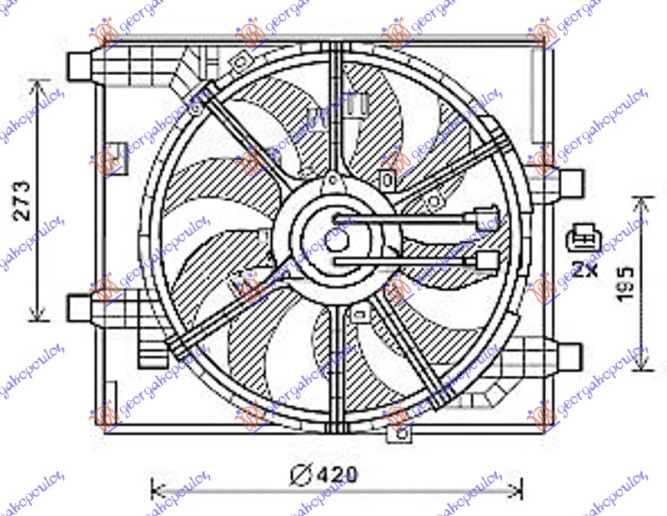 KOMPLET VENTILATORA 1.6 DIG-TURBO