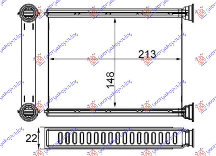 HLADNJAK KABINE (BR) 1.6 DiG TURBO (148x215x22)