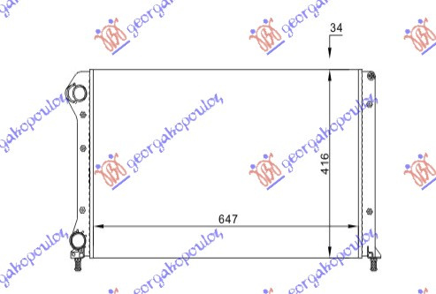 HLADNJAK MOTORA .1.4.8V-1.6.16V-1.9D+A/C (65x40)