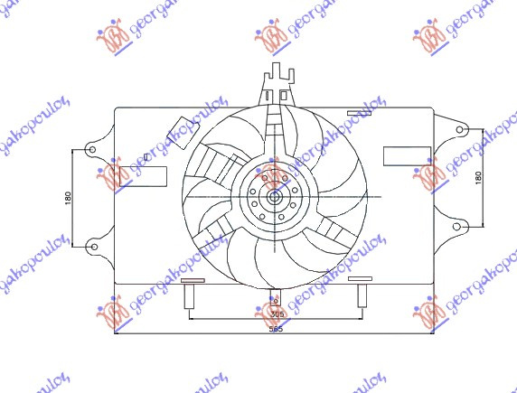 VENTILATOR (1.2 BENZIN) +A/C