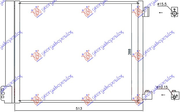 HLADNJAK KLIME 1.2DIG-1.5i16V (51x38)(HR12DDR