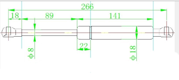 AMORTIZER GEPEK VRATA (266L-290N)