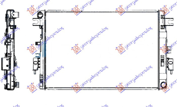 HLADNJAK MOTORA 2.3 dCi DIZEL RUČNI (720x490) (KOYO)