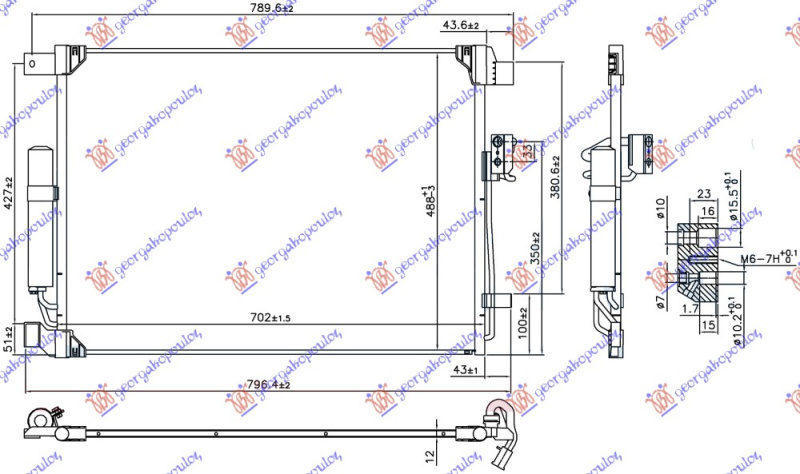 HLADNJAK KLIME 2.3 dCi DIZEL (702x488x12)