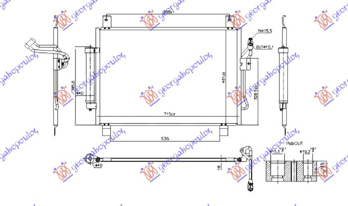 HLADNJAK KLIME 2.5 HYBRID - 3.5 BENZINSKI (715x461)