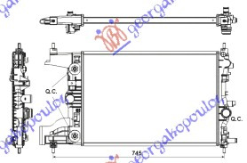 HLADNJAK MOTORA 1.6 BENZIN (58x39) AUTOM.