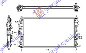 HLADNJAK MOTORA 2.0 CDTi (68x39) AUTOMATIK (KOYO)