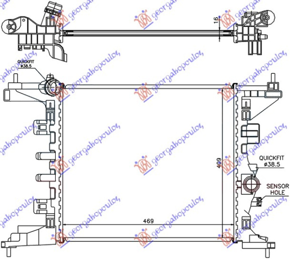 HLADNJAK 1.4i-16V (47x42,8) A14XER