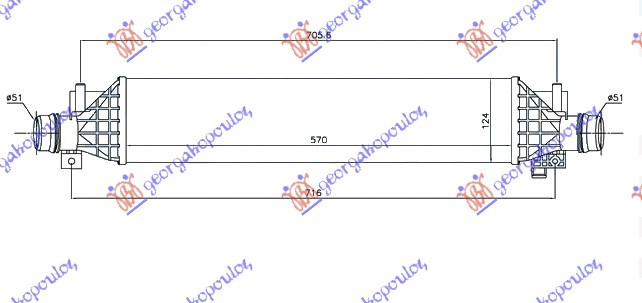 HLADNJAK INTERKULERA 1.4i 16V TURBO A14/B14NET