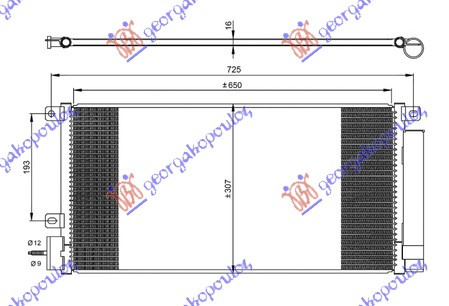 HLADNJAK KLIME 1.4i 16V TURBO BENZINAC (65x310x16)