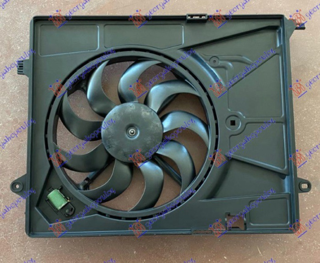 VENTILATOR KOMPLET 1.4i 16v TURBO (400mm) (4 PIN)