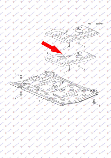 ZASTITA MOTORA ISPOD ALTERNATORA PLASTICNA