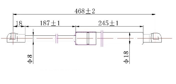 AMORTIZER GEPEK VRATA (469L-430N)