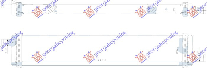 DODATNI HLADNJAK ZA MOTOR 1.5 dCi DIESEL (447x83)