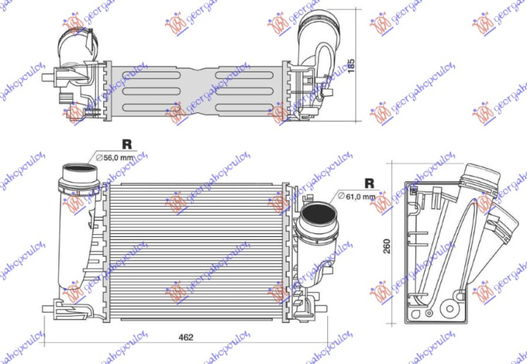 INTERCOOLER 1.6 DCI DIESEL (282x217)