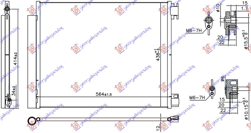 hladnjak svi modeli  benzin/dizel (564x438x12)