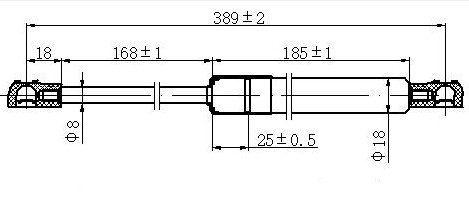 AMORTIZER HAUBE (389L-209N)