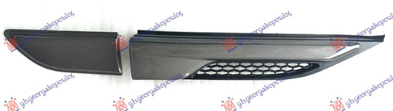 lajsna vrata/ blatobrana siva/crna (SET)