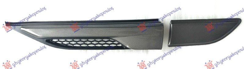 lajsna vrata/ blatobrana siva/crna (SET)