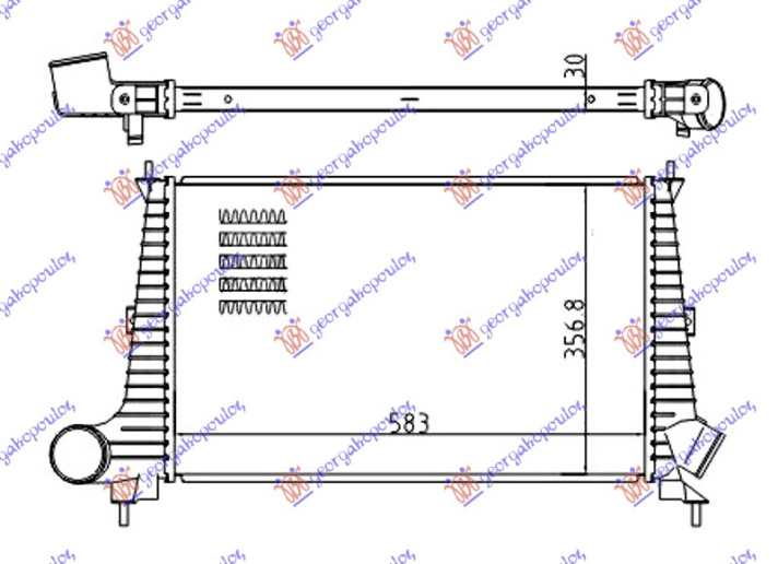 INTERCOOLER BENZIN - DIZEL (580x365x30)