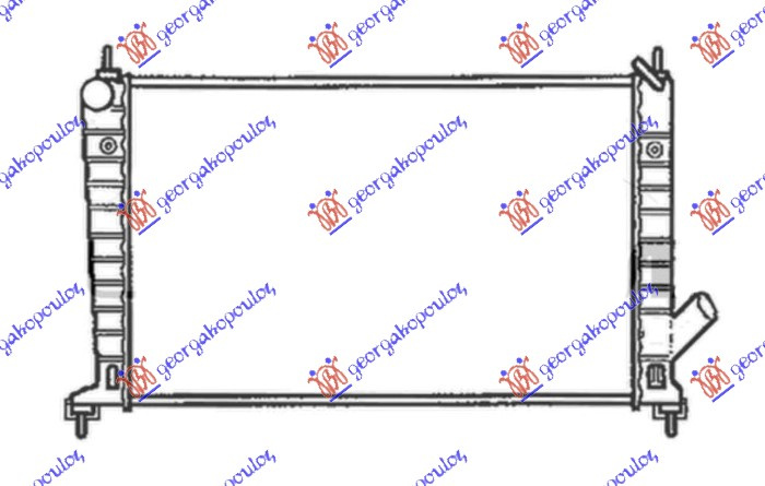 HLADNJAK MOTORA 2.0-2.3 BENZIN +/- A/C MEHANIČKI (-01) (608x359)