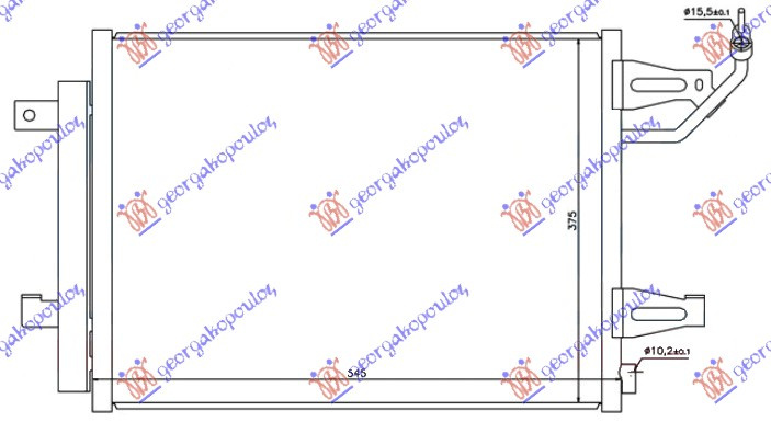 HLADNJAK KLIMA UREĐAJA (52x37.5) (SVI MODELI)