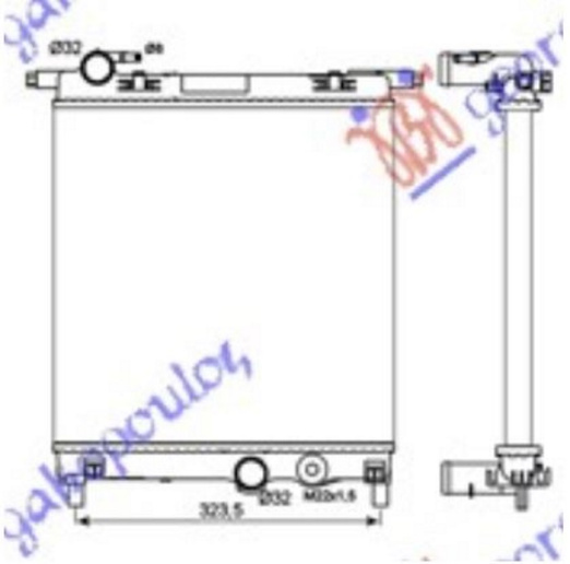 HLADNJAK MOTORA 1.0i-12V (35x36x1.9) (KOYO)