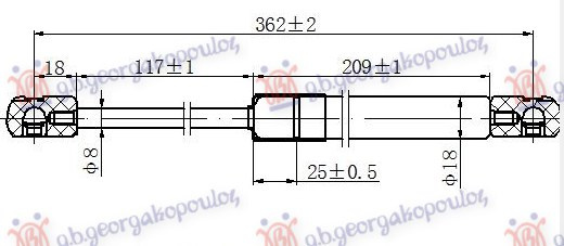 amortizer  (prtjažnik) (362L-390N)