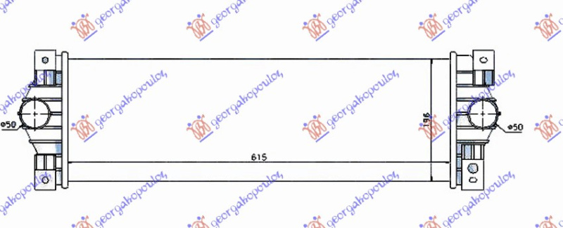 INTERCOOLER 2.0 Xdi DIESEL (610x160x30)