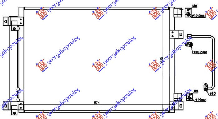 HLADNJAK KLIME 3.0 BENZINSKI (645x438x16)