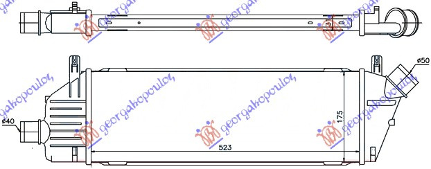 INTERCOOLER 1.5DCi (522x178x30)