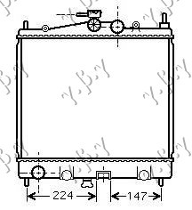 HLADNJAK MOTORA 1.0-1.2-1.4-1.6 BENZIN (KOYO) ENGLESKI